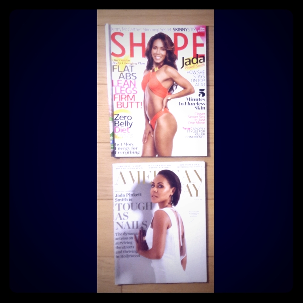 JADA PINKETT SMITH MAGAZINES - LOT OF TWO (2) MAGS
